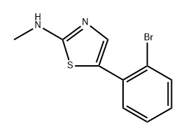 5-(2-Bromophenyl)-N-methylthiazol-2-amine Structure