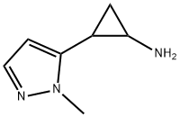 2-(2-methylpyrazol-3-yl)cyclopropanamine 化学構造式