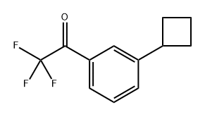 1-(3-Cyclobutylphenyl)-2,2,2-trifluoroethanone Structure
