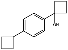 1-(4-cyclobutylphenyl)cyclobutanol Structure