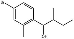 4-Bromo-2-methyl-α-(1-methylpropyl)benzenemethanol Structure