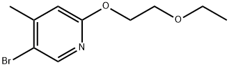 5-Bromo-2-(2-ethoxyethoxy)-4-methylpyridine Struktur
