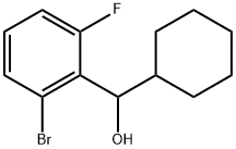 2-Bromo-α-cyclohexyl-6-fluorobenzenemethanol Structure