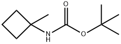 1,1-Dimethylethyl N-(1-methylcyclobutyl)carbamate Struktur