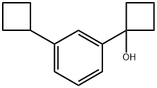1-(3-cyclobutylphenyl)cyclobutanol Structure