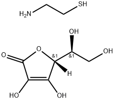 L-Ascorbic acid, compd. with 2-aminoethanethiol (1:1) (8CI,9CI),16031-82-6,结构式