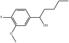 α-Butyl-4-fluoro-3-methoxybenzenemethanol Struktur