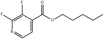 Pentyl 2,3-difluoro-4-pyridinecarboxylate 结构式