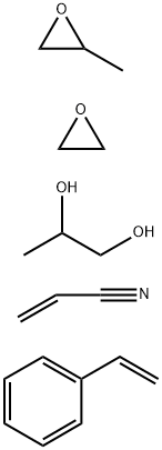 160369-81-3 2-Propenenitrile, polymer with ethenylbenzene and methyloxirane polymer with oxirane ether with 1,2-propanediol (2:1), graft