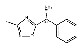 (R)-(3-methyl-1,2,4-oxadiazol-5-yl)(phenyl)methanamine,1604287-02-6,结构式