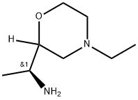 2-Morpholinemethanamine,4-ethyl-α-methyl-,(αR)- Structure