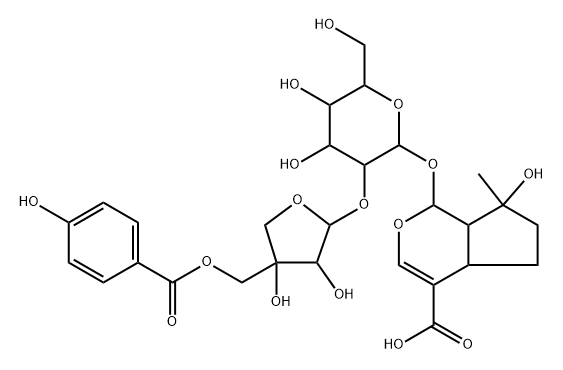 イネルミノシドD 化学構造式