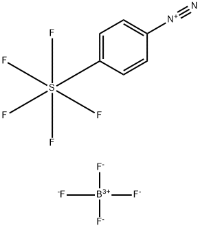 4-(Pentafluorosulfanyl)phenyldiazonium Tetrafluoroborate Structure