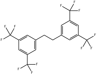 1,2-Bis(3,5-bis(trifluoromethyl)phenyl)ethane Struktur