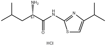 (S)-2-氨基-N-(4-异丙基噻唑-2-基)-4-甲基戊酰胺盐酸盐 结构式