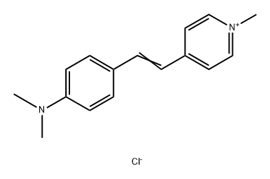 Pyridinium, 4-[2-[4-(dimethylamino)phenyl]ethenyl]-1-methyl-, chloride (1:1) Struktur