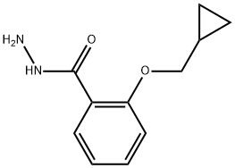 2-(Cyclopropylmethoxy)benzoic acid hydrazide 结构式