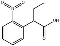 Benzeneacetic acid, α-ethyl-2-nitro- 化学構造式