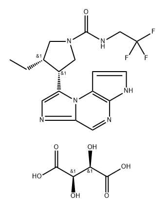 酒石酸乌帕替尼四水合物(ABT-494) 结构式