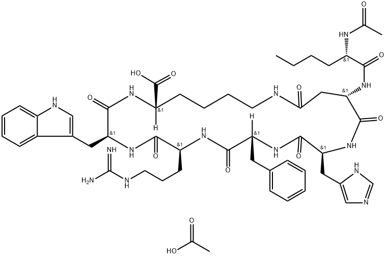 Bremelanotide acetate Struktur
