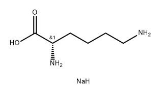 L-Lysine, sodium salt (1:1) Structure