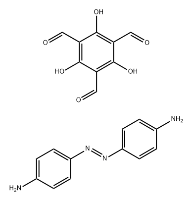 1,3,5-Benzenetricarboxaldehyde, 2,4,6-trihydroxy-, polymer with 4,4'-(1,2-diazenediyl)bis[benzenamine] Structure