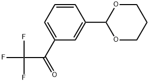 1-(3-(1,3-Dioxan-2-yl)phenyl)-2,2,2-trifluoroethanone,1608496-43-0,结构式