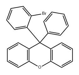 9-(2-溴苯基)-9-苯基-9H-氧杂蒽,1609484-25-4,结构式