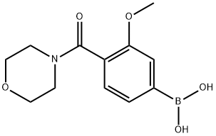 (3-Methoxy-4-(morpholine-4-carbonyl)phenyl)boronic acid Structure