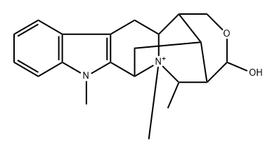 17,20-[Oxy[(R)-hydroxymethylene]]-20-deethylidene-1,4,21α-trimethylsarpagan-4-ium Structure