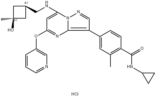 CFI-402257 HCl, 1610677-37-6, 结构式