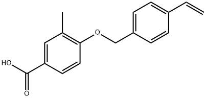 4-[(4-Ethenylphenyl)methoxy]-3-methylbenzoic acid|4-[(4-乙烯基苯基)甲氧基]-3-甲基苯甲酸