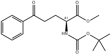 (S)-methyl 2-((tert-butoxycarbonyl)amino)-5-oxo-5-phenylpentanoate(WXC08833) Struktur