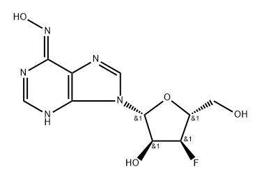 3'-Deoxy-3'-fluoro-N6-hydroxyadenosine Structure