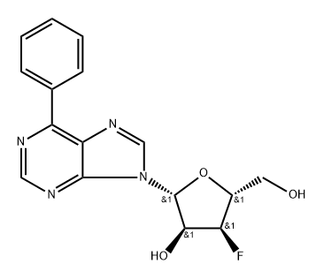 9-(3-Deoxy-3-fluoro-β-D-ribofuranosyl)-6-phenylpurine|