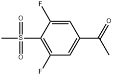 1-[3,5-Difluoro-4-(methylsulfonyl)phenyl]ethanone,161228-99-5,结构式