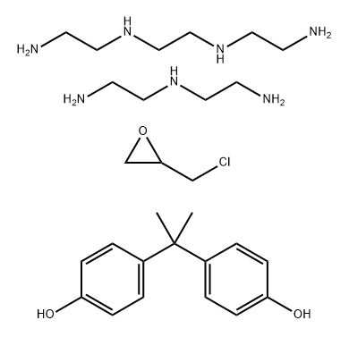 4,4'-Isopropylidenediphenol, oligomeric reaction products with 1-chloro-2,3-epoxypropane, reaction products with diethylenetriamine and triethylenetetramine 结构式