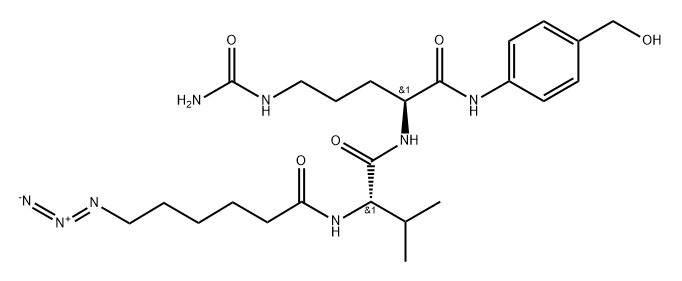 6-Azidohexanoyl-Val-Cit-PAB-PNP Structure