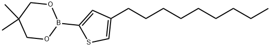 5,5-Dimethyl-2-(4-nonyl-2-thienyl)-1,3,2-dioxaborinane 化学構造式
