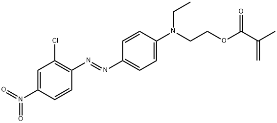 聚(分散红13甲基丙烯酸酯), 161565-43-1, 结构式