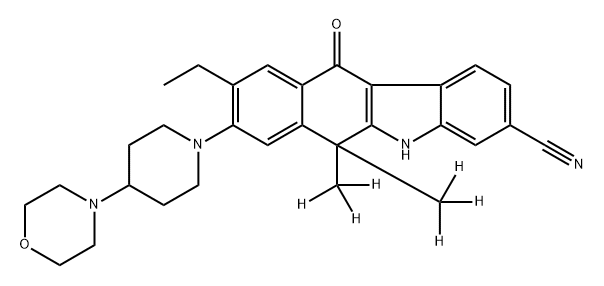 2H6]-艾乐替尼, 1616374-19-6, 结构式