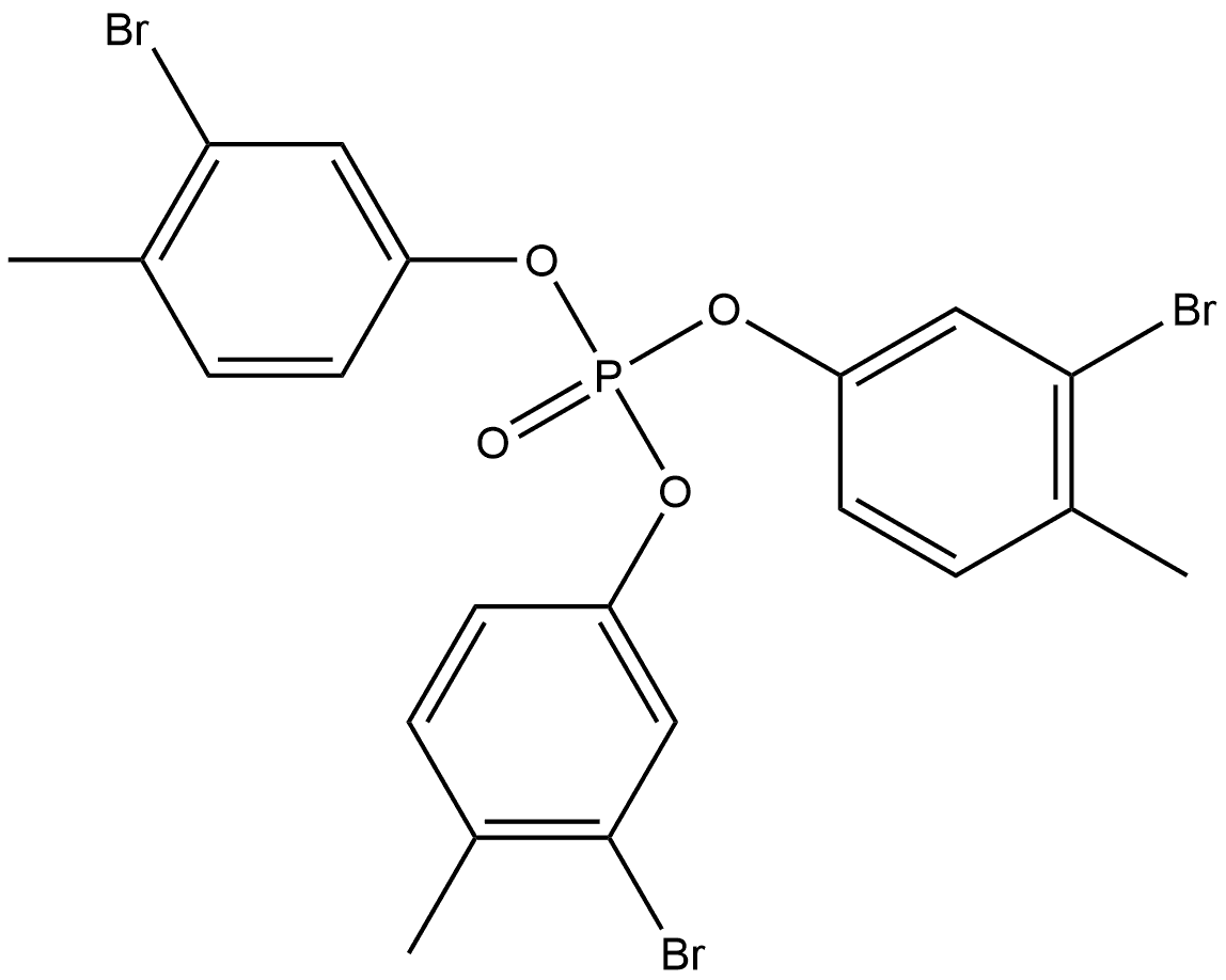 磷酸三(3-溴-4-甲基苯基)酯, 1616382-94-5, 结构式