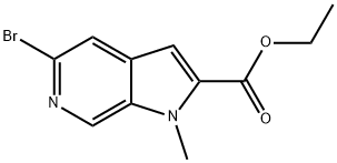 ethyl 5-bromo-1-methyl-1H-pyrrolo[2,3-c]pyridine-2-carboxylate Structure