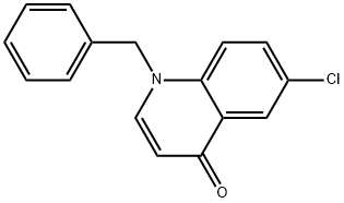6-Chloro-1-(phenylmethyl)-4(1H)-quinolinone 结构式