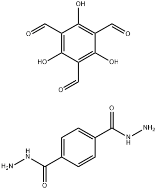 1,4-Benzenedicarboxylic acid, 1,4-dihydrazide, polymer with 2,4,6-trihydroxy-1,3,5-benzenetricarboxaldehyde Struktur