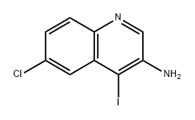 6-Chloro-4-iodo-3-quinolinamine 化学構造式