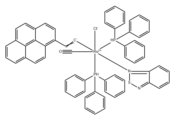 1621871-86-0 (2,1,3-Benzothiadiazole-κN1)carbonylchloro[(1E)-2-(1-pyrenyl)ethenyl]bis(triphenylphosphine) ruthenium(II)