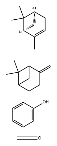 Formaldehyde polymer with 6,6-dimethyl-2-methylenebicyclo[3.1.1]heptane,      phenol and (1S)-2,6,6-trimethylbicyclo[3.1.1]hept-2-ene Struktur