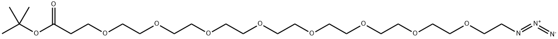 Azido-PEG8-t-butyl ester Struktur