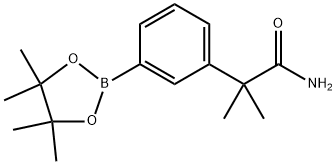 Benzeneacetamide, α,α-dimethyl-3-(4,4,5,5-tetramethyl-1,3,2-dioxaborolan-2-yl)- Struktur